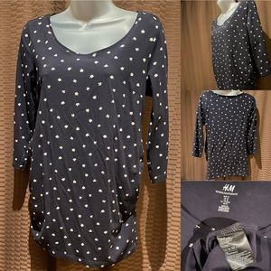 3/4-Sleeve Scoop Neck Maternity Top